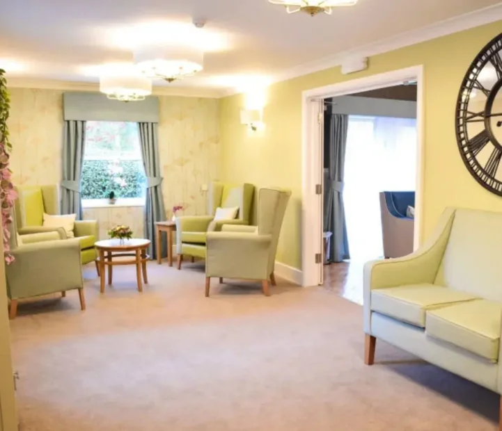 Comfortable care home lounge at Albany in Headington