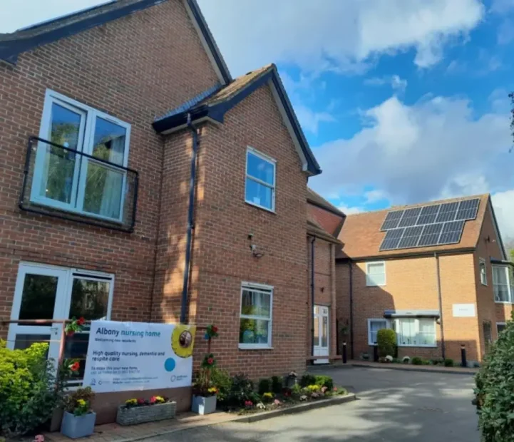 Exterior of Albany nursing home in Headington, Oxfordshire