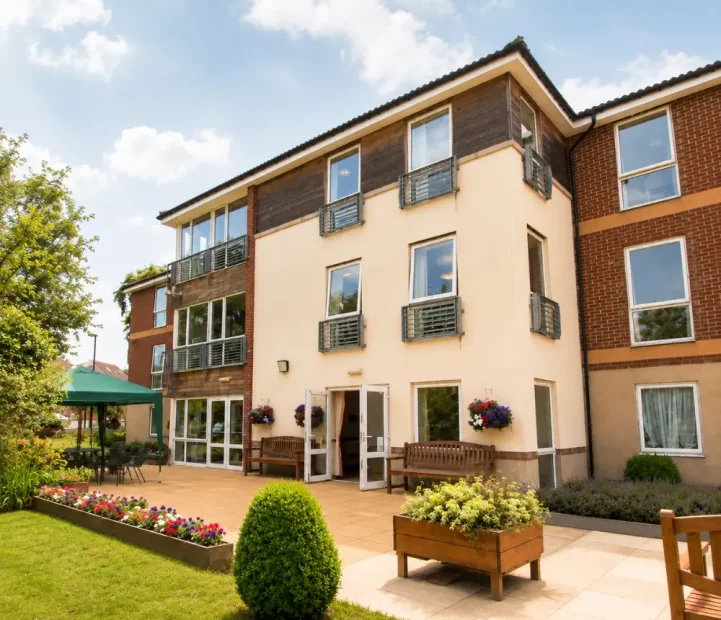Exterior of Avon Lodge nursing home in Kingswood, Bristol