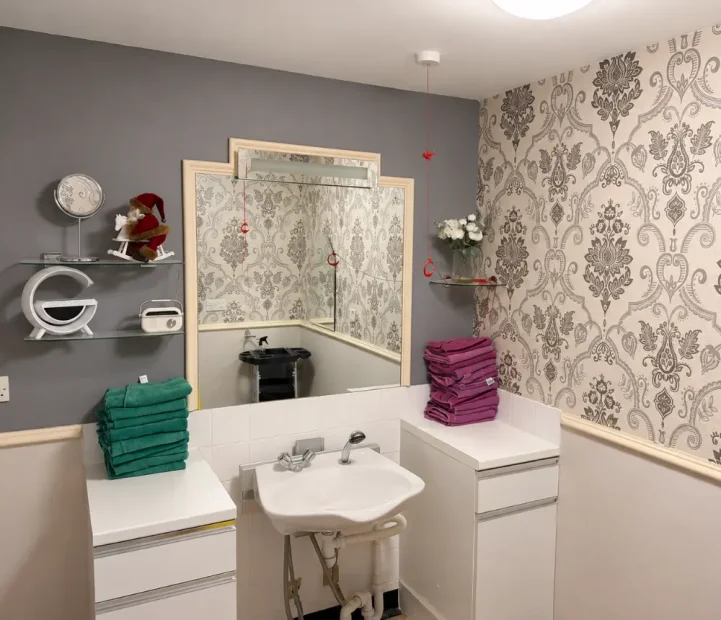 Hairdressing salon at Avon Lodge Nursing Home in Kingswood, Bristol