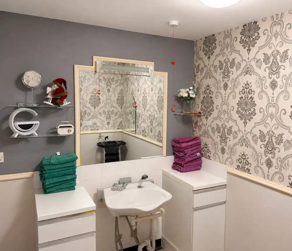 Hairdressing salon at Avon Lodge Nursing Home in Kingswood, Bristol