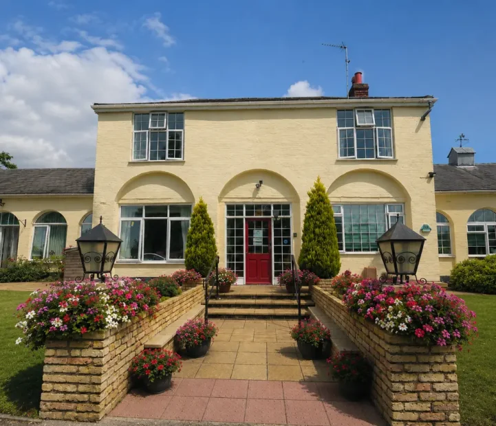Exterior of Barking Hall Nursing Home in Barking, Suffolk