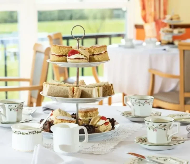 Afternoon tea served at Blandford Grange nursing home in Blandford Forum