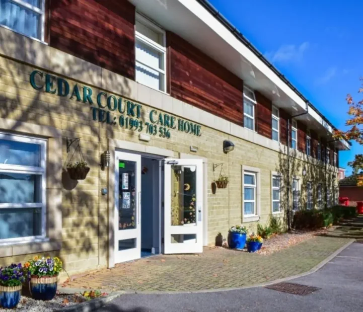 Exterior of Cedar Court nursing home in Witney