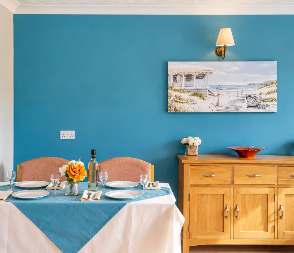 Dining area at Claremont House nursing home in Caister-on-Sea