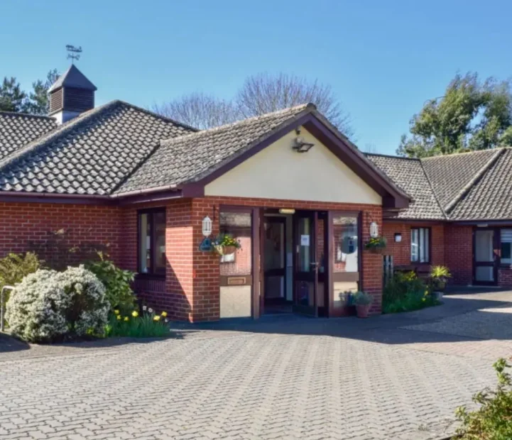 Exterior of Olive House care home in Newton Flotman