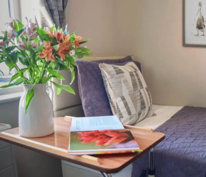 Welcoming resident bedroom at Olive House care home in Newton Flotman