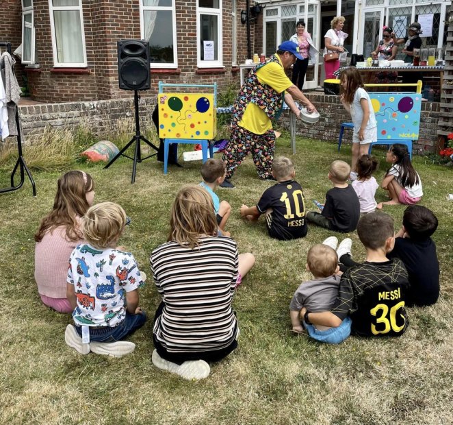 Intergenerational activities with local school children