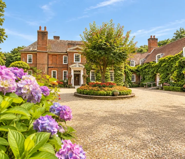 Front entrance and gardens at The Manor House care home in North Walsham