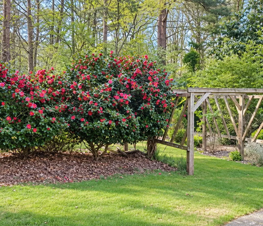 Woodland garden at The Manor House care home in North Walsham