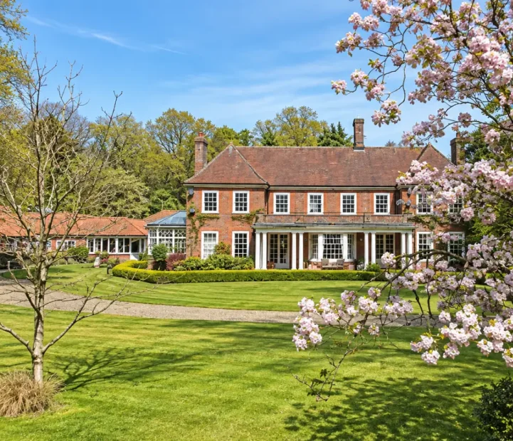 The Manor House care home overlooking landscaped gardens in North Walsham