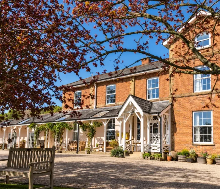 Front of The Old Vicarage residential care home in Leigh, Sherborne, Dorset