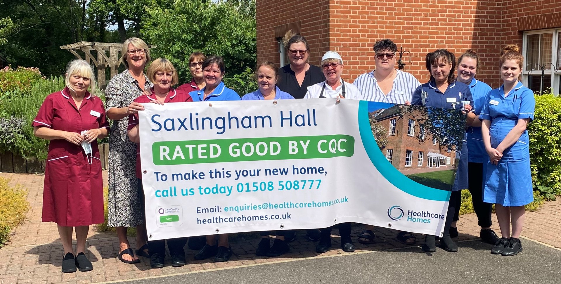 Saxlingham Hall celebrates Good ranking from the Care Quality