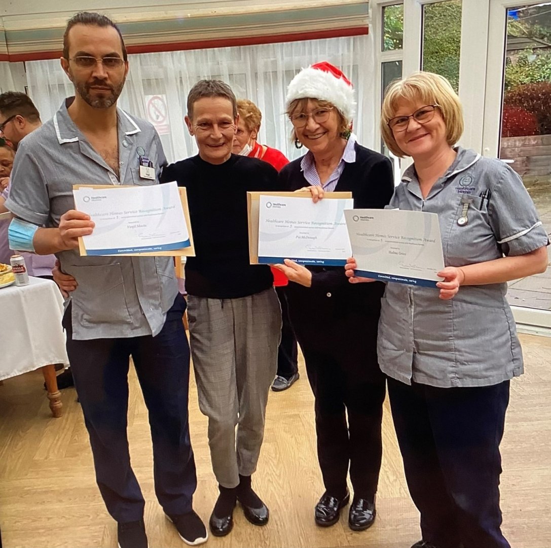 Trio recognised for long service at Albany care home Healthcare Homes