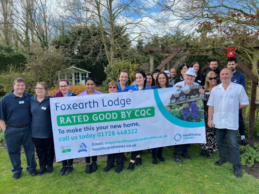 Praise for Foxearth Lodge from the CQC inspectors Healthcare Homes