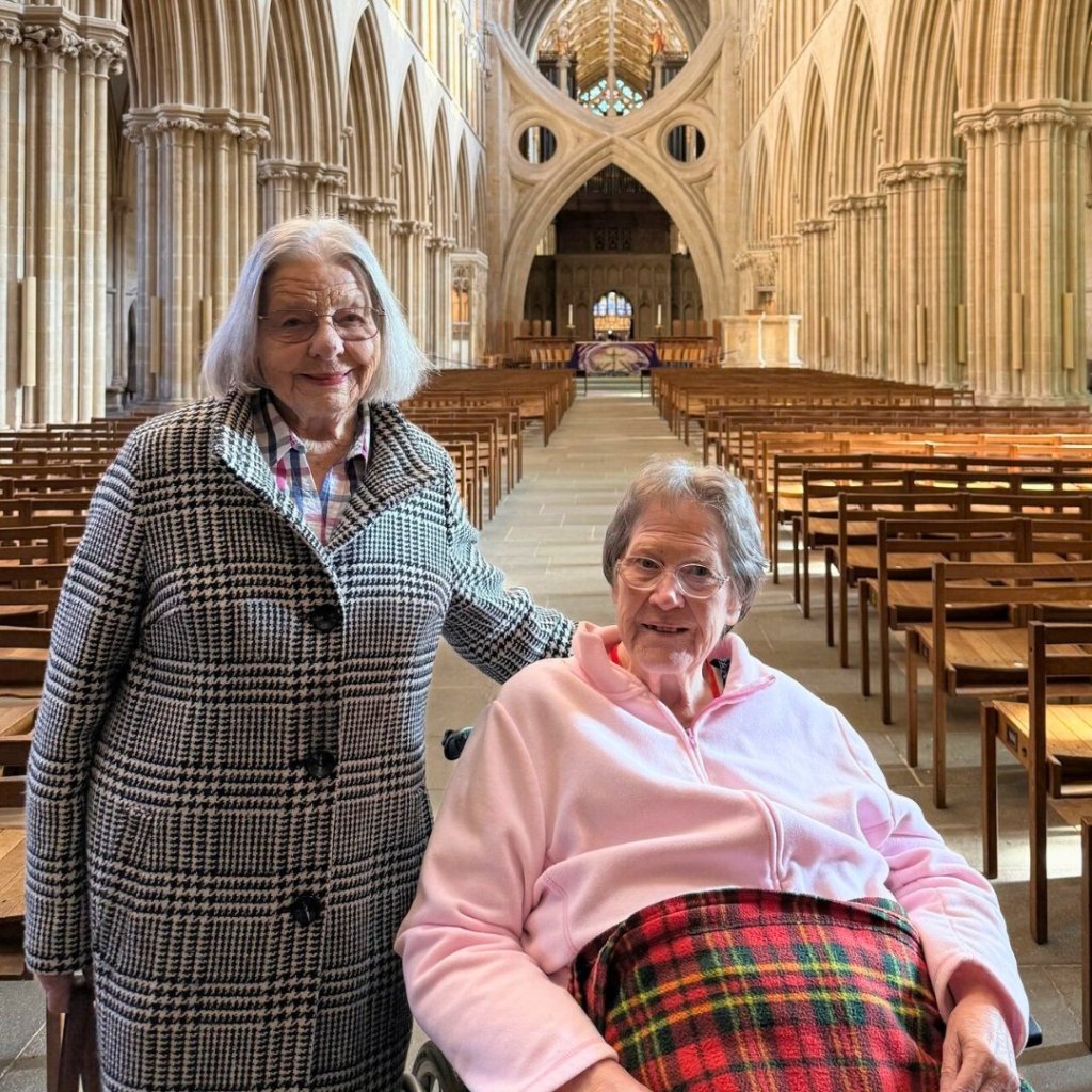Residents from The Malthouse visiting Wells Cathedral during day trip