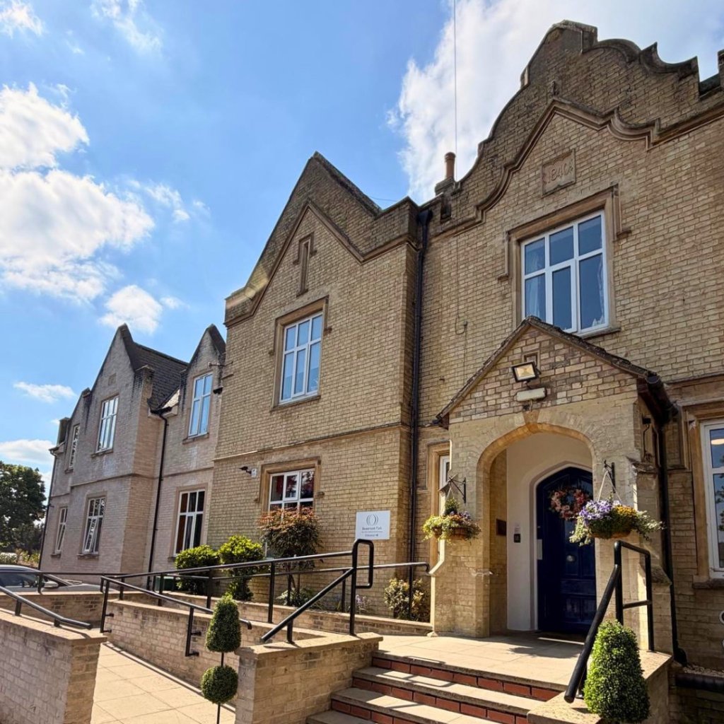 Exterior of Beaumont Park Care Home in Biggleswade