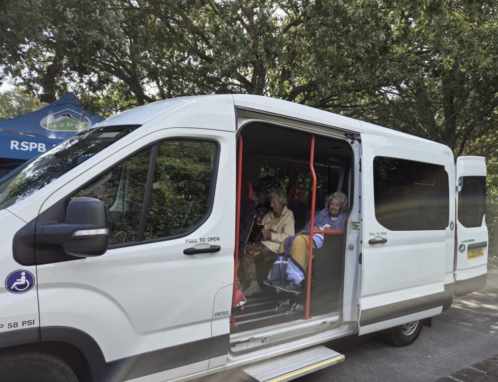Aldringham Court residents travel to Minsmere by minibus